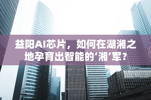 益阳AI芯片，如何在湖湘之地孕育出智能的‘湘’军？