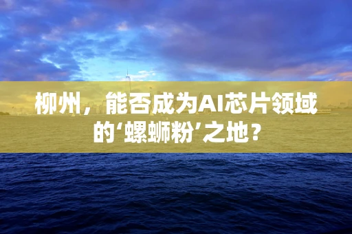 柳州，能否成为AI芯片领域的‘螺蛳粉’之地？