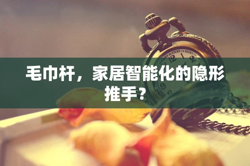 毛巾杆，家居智能化的隐形推手？