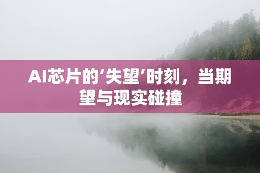 AI芯片的‘失望’时刻，当期望与现实碰撞