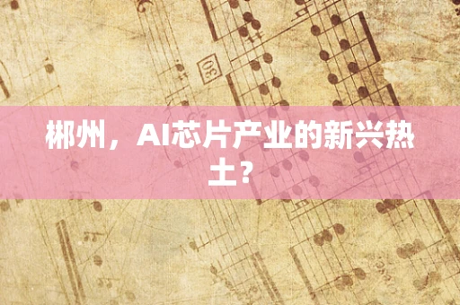 郴州，AI芯片产业的新兴热土？