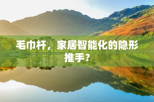 毛巾杆，家居智能化的隐形推手？