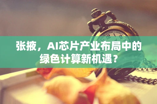 张掖，AI芯片产业布局中的绿色计算新机遇？