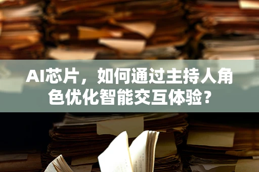 AI芯片，如何通过主持人角色优化智能交互体验？