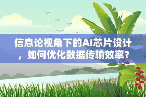 信息论视角下的AI芯片设计，如何优化数据传输效率？