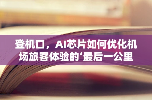 登机口，AI芯片如何优化机场旅客体验的‘最后一公里’？