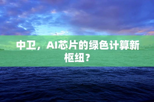 中卫，AI芯片的绿色计算新枢纽？