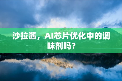 沙拉酱，AI芯片优化中的调味剂吗？