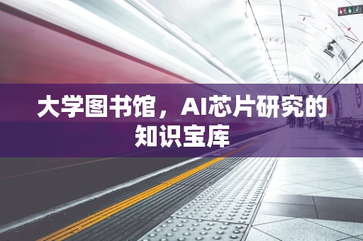 大学图书馆，AI芯片研究的知识宝库