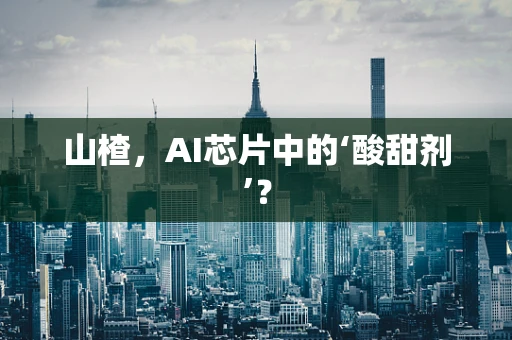 山楂，AI芯片中的‘酸甜剂’？