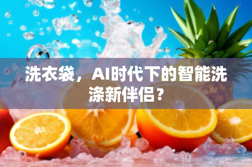 洗衣袋，AI时代下的智能洗涤新伴侣？