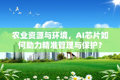 农业资源与环境，AI芯片如何助力精准管理与保护？