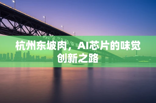 杭州东坡肉，AI芯片的味觉创新之路