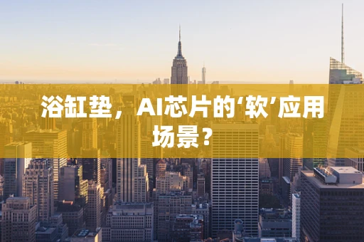浴缸垫，AI芯片的‘软’应用场景？