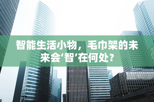 智能生活小物，毛巾架的未来会‘智’在何处？