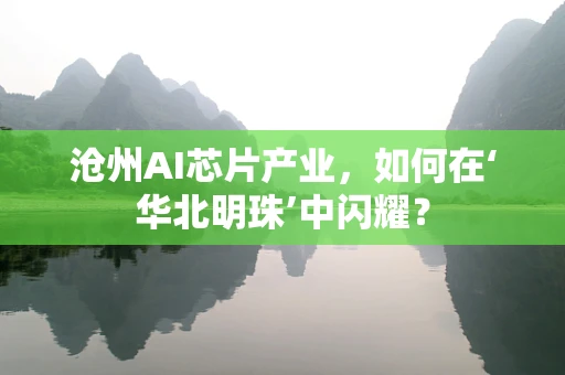 沧州AI芯片产业，如何在‘华北明珠’中闪耀？