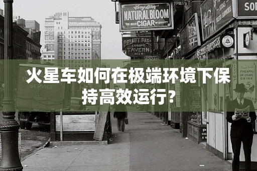 火星车如何在极端环境下保持高效运行？
