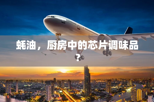 蚝油，厨房中的芯片调味品？