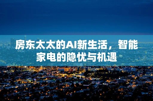房东太太的AI新生活，智能家电的隐忧与机遇