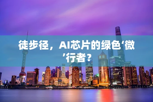 徒步径，AI芯片的绿色‘微’行者？