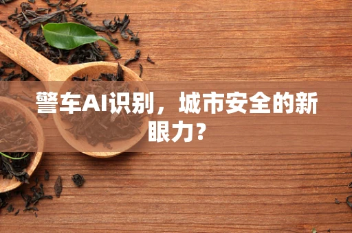 警车AI识别，城市安全的新眼力？